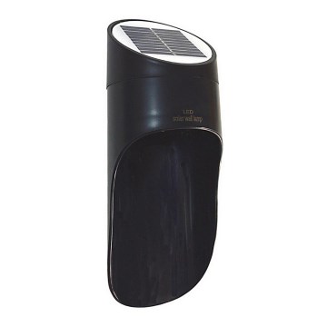 Iluminação solar de parede LED PALESA LED/1W IP65 preto