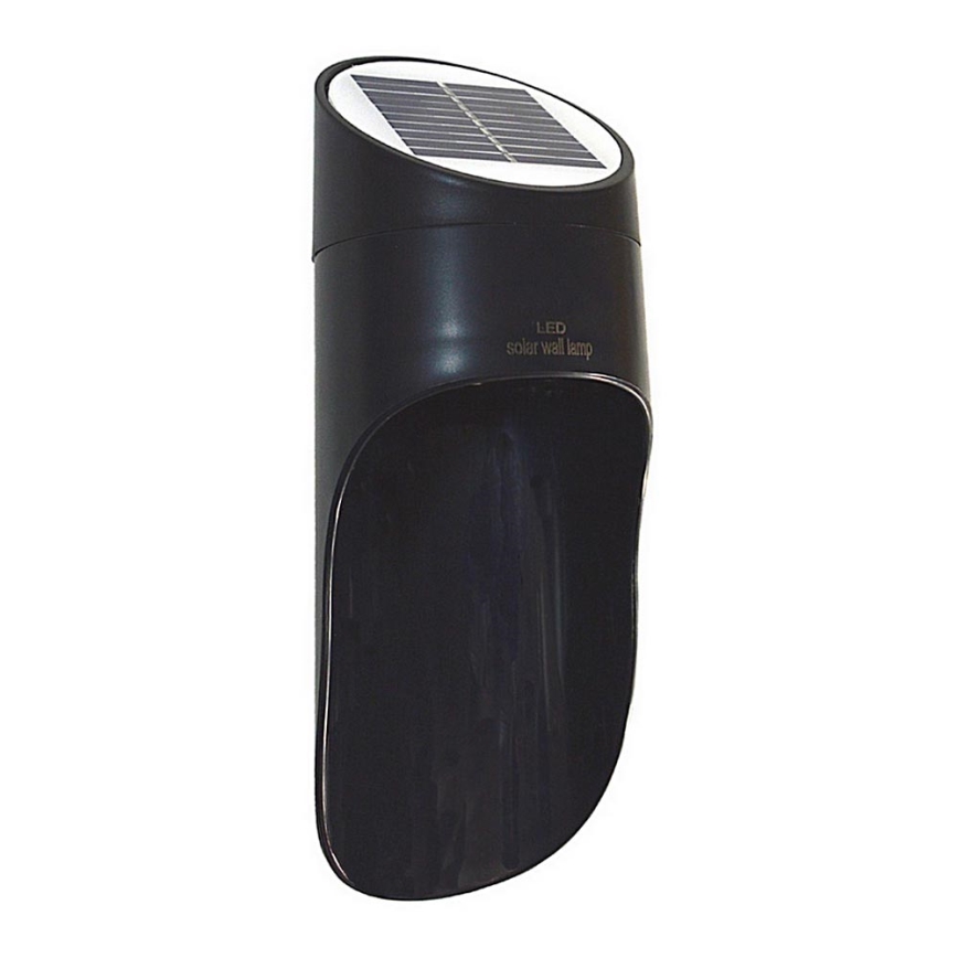 Iluminação solar de parede LED PALESA LED/1W IP65 preto