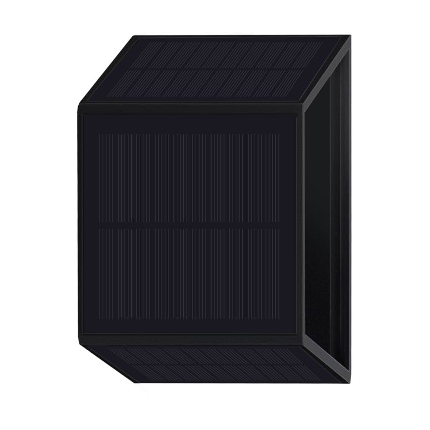 Iluminação solar de parede LED WINGS LED/2W/3,2V 3000K IP54 preto