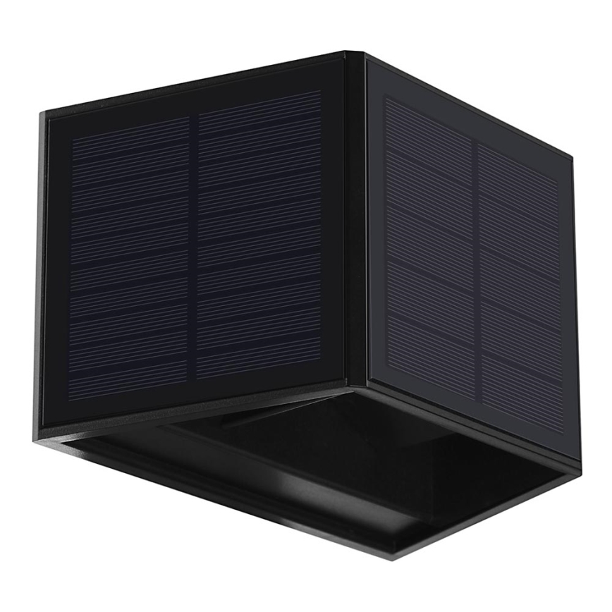 Iluminação solar de parede LED WINGS LED/2W/3,2V 6000K IP54 preto