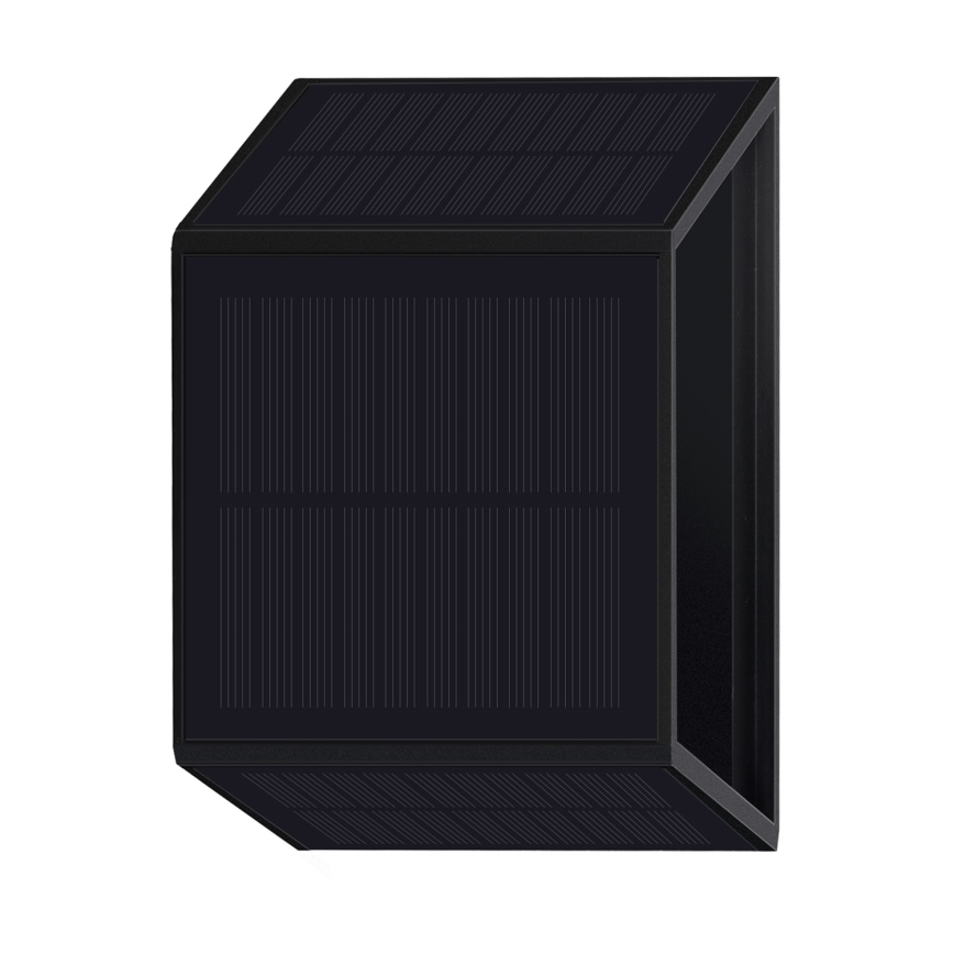 Iluminação solar de parede LED WINGS LED/2W/3,2V 6000K IP54 preto