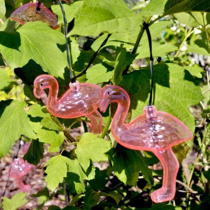 Iluminação solar LED 10xLED IP44 flamingo