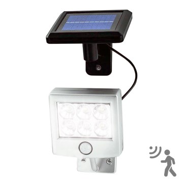 Iluminação solar LED com sensor de movimento e de crepúsculo LED/3xAA IP44