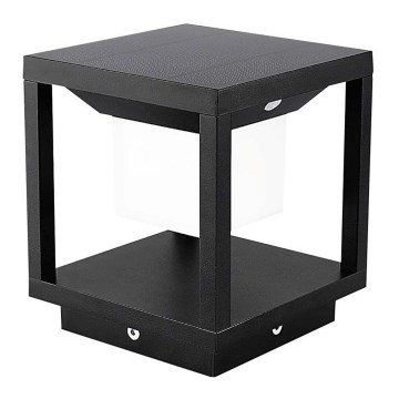 Iluminação solar LED com sensor LED/2W/5,5V 3000K IP65 preto