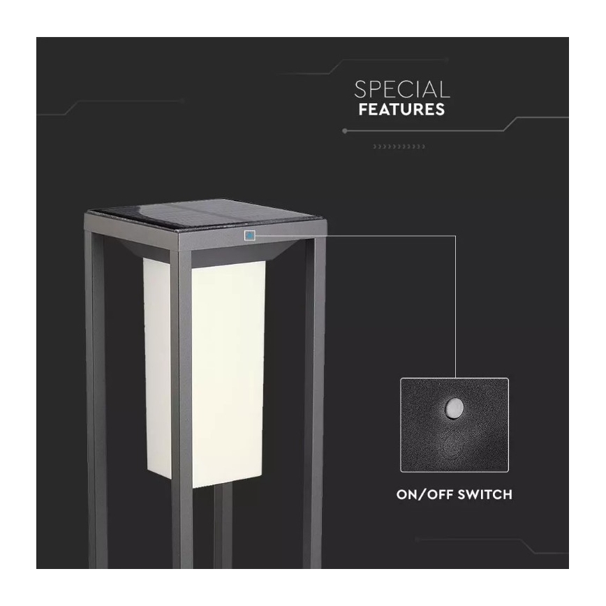 Iluminação solar LED com sensor SAMSUNG CHIP LED/2W/3,7V IP65