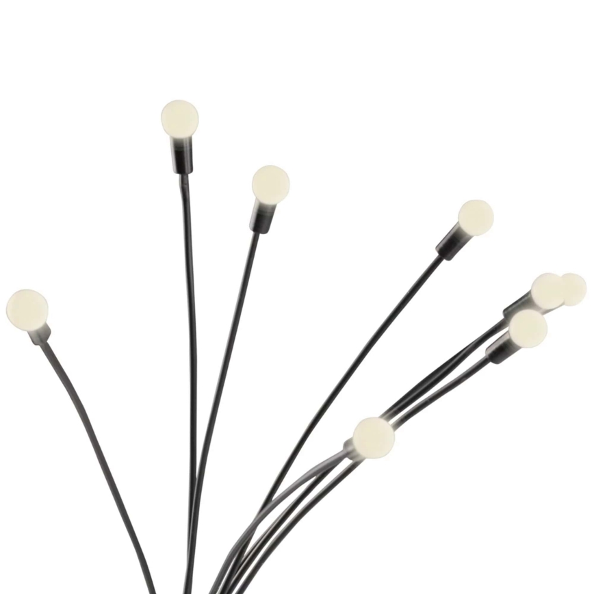 Iluminação solar LED FIORINI 8xLED/1,2V 600mAh IP44 preto