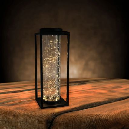 Iluminação solar LED GLAMOUR LED/1,2V 600 mAh IP44 preto