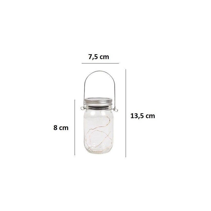Iluminação solar LED JAR LED/1,2V 600 mAh IP44