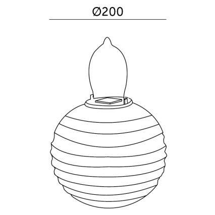 Iluminação solar LED LED/0,02W/1,2V 3000K IP44