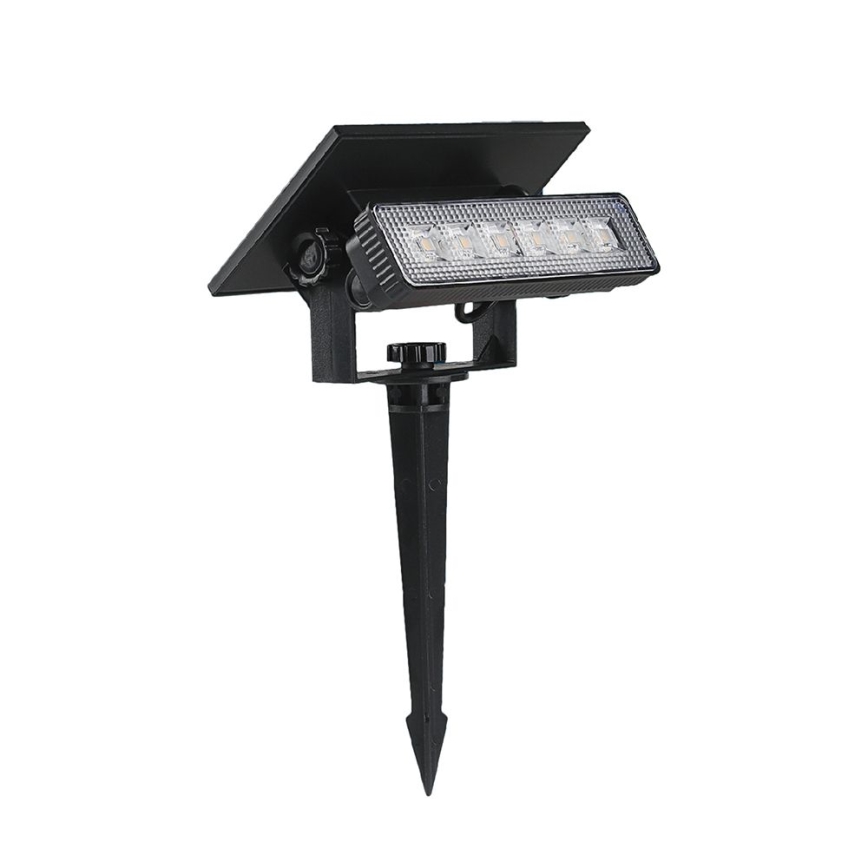 Iluminação solar LED LED/0,9W/3,7V 3000K IP65 preto