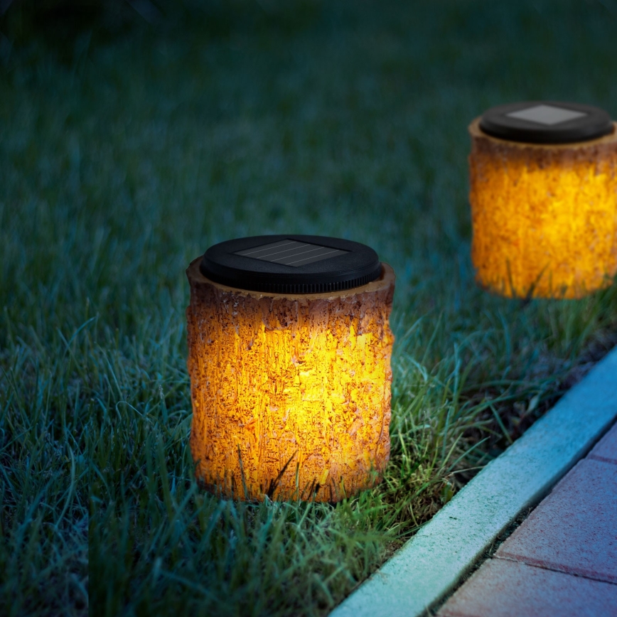 Iluminação solar LED LED/1,2V 600mAh IP44 tronco de árvore