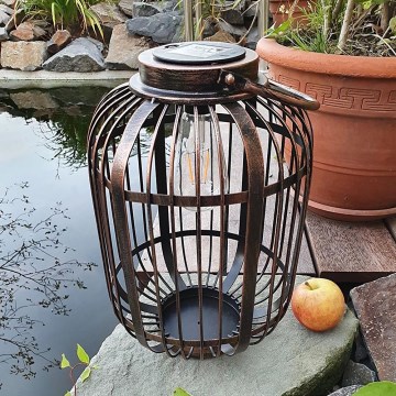 Iluminação solar LED LORETA 1xE27/1,2V IP44