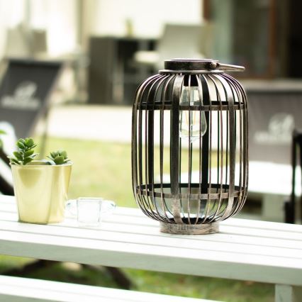 Iluminação solar LED LORETA 1xE27/1,2V IP44