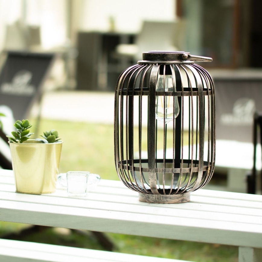 Iluminação solar LED LORETA 1xE27/1,2V IP44