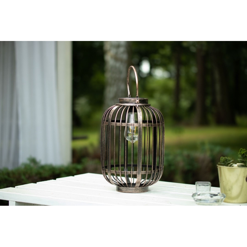 Iluminação solar LED LORETA 1xE27/1,2V IP44