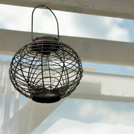 Iluminação solar LED LUISA 1xE27/1,2V IP44
