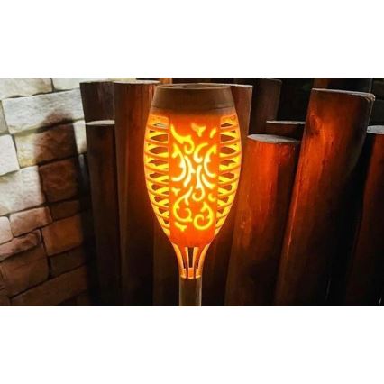 Iluminação solar LED MINISPARK BAMBOO LED/1,8W/5,5V IP44 bege