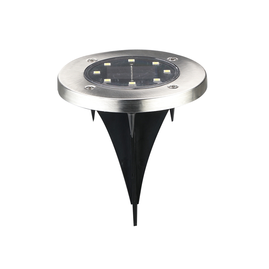 Iluminação solar LED para caminho de acesso SOLLY LED/1,2V 6500K diâmetro 11,5 cm 300 mAh IP44 cromado mate