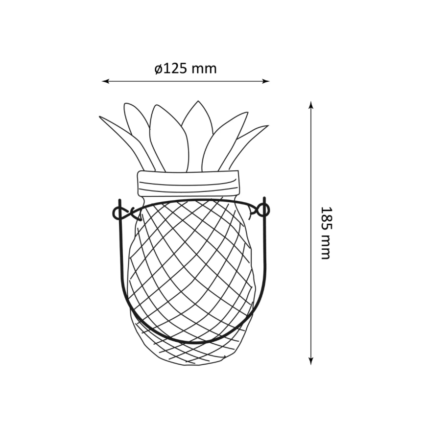 Iluminação solar LED PINEAPPLE LED/1,2V IP44