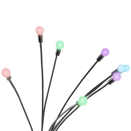 Iluminação solar LED RGB FIORINI 8xLED/1,2V 600mAh IP44 preto