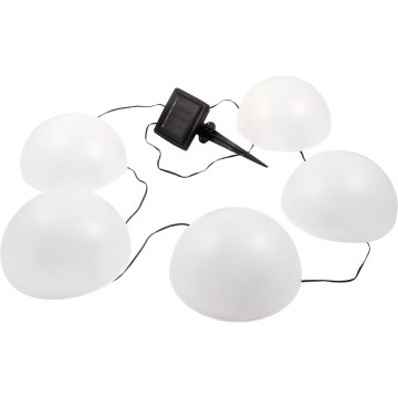 Iluminação solar LED RGB HEMI LED/0,1W/1,2V 600 mAh IP44 branco