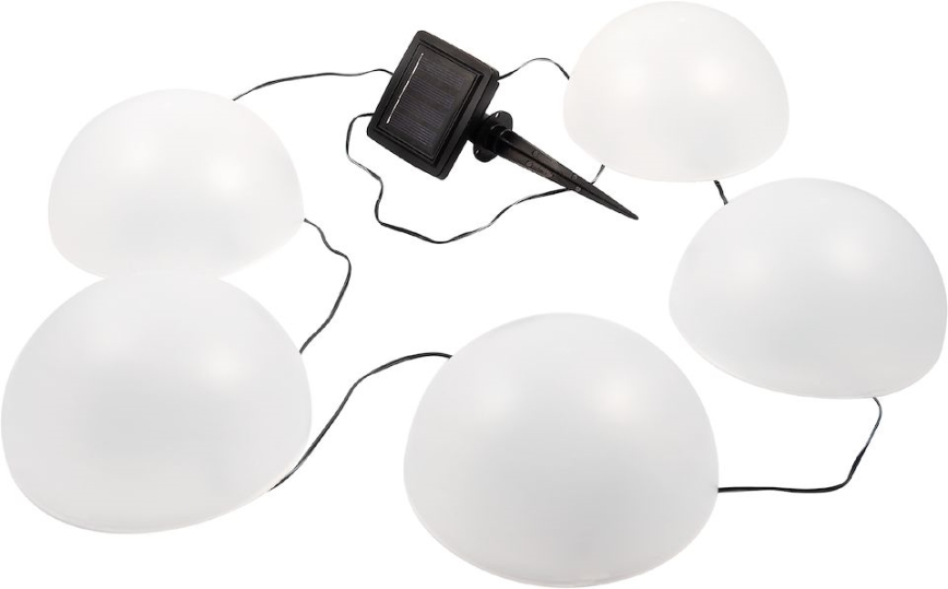 Iluminação solar LED RGB HEMI LED/0,1W/1,2V 600 mAh IP44 branco