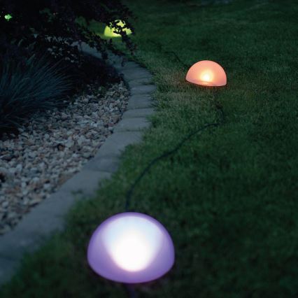 Iluminação solar LED RGB HEMI LED/0,1W/1,2V 600 mAh IP44 branco