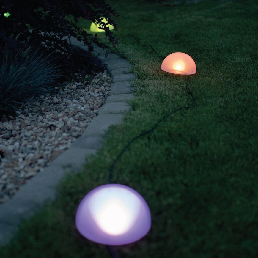 Iluminação solar LED RGB HEMI LED/0,1W/1,2V 600 mAh IP44 branco