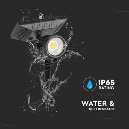 Iluminação solar LED SPIKE LED/2W/5,5V IP65 3000K