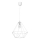 Iluminação suspensa BASKET 1xE27/60W/230V branca