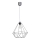 Iluminação suspensa BASKET 1xE27/60W/230V cinzenta