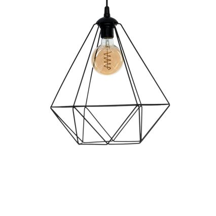 Iluminação suspensa BASKET 1xE27/60W/230V preta