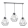 Iluminação suspensa BASKET 3xE27/60W/230V cinzenta