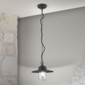 Iluminação suspensa exterior EDWARD 1xE27/60W/230V IP44 preto