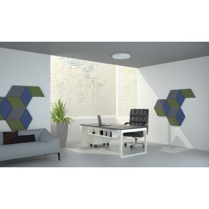 Luz de teto fosca LED com controlo remoto LED/42W/230V 40 cm