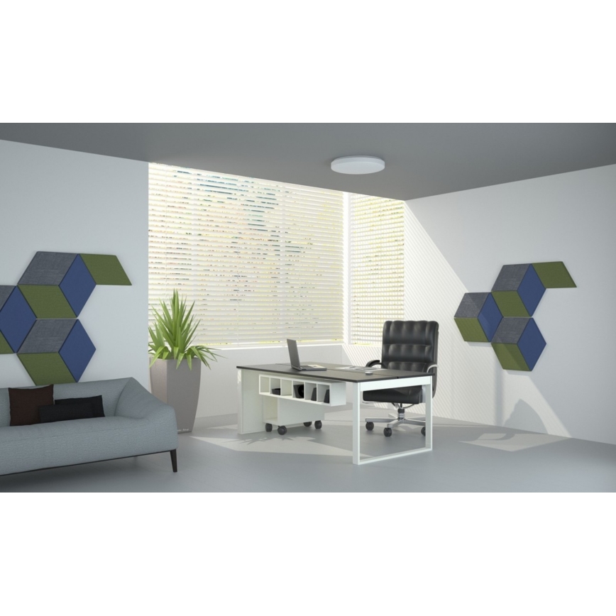 Luz de teto fosca LED com controlo remoto LED/42W/230V 40 cm