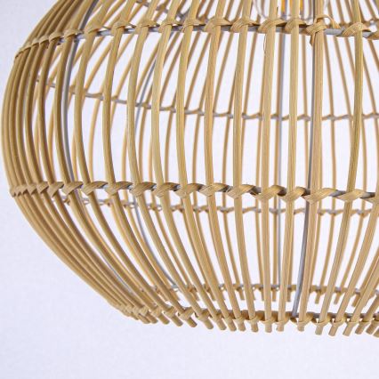 Candeeiro suspenso PELO 1xE27/40W/230V diâmetro 40 cm vime