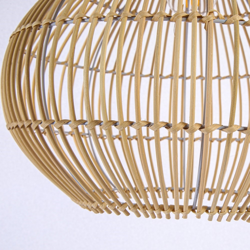 Candeeiro suspenso PELO 1xE27/40W/230V diâmetro 40 cm vime