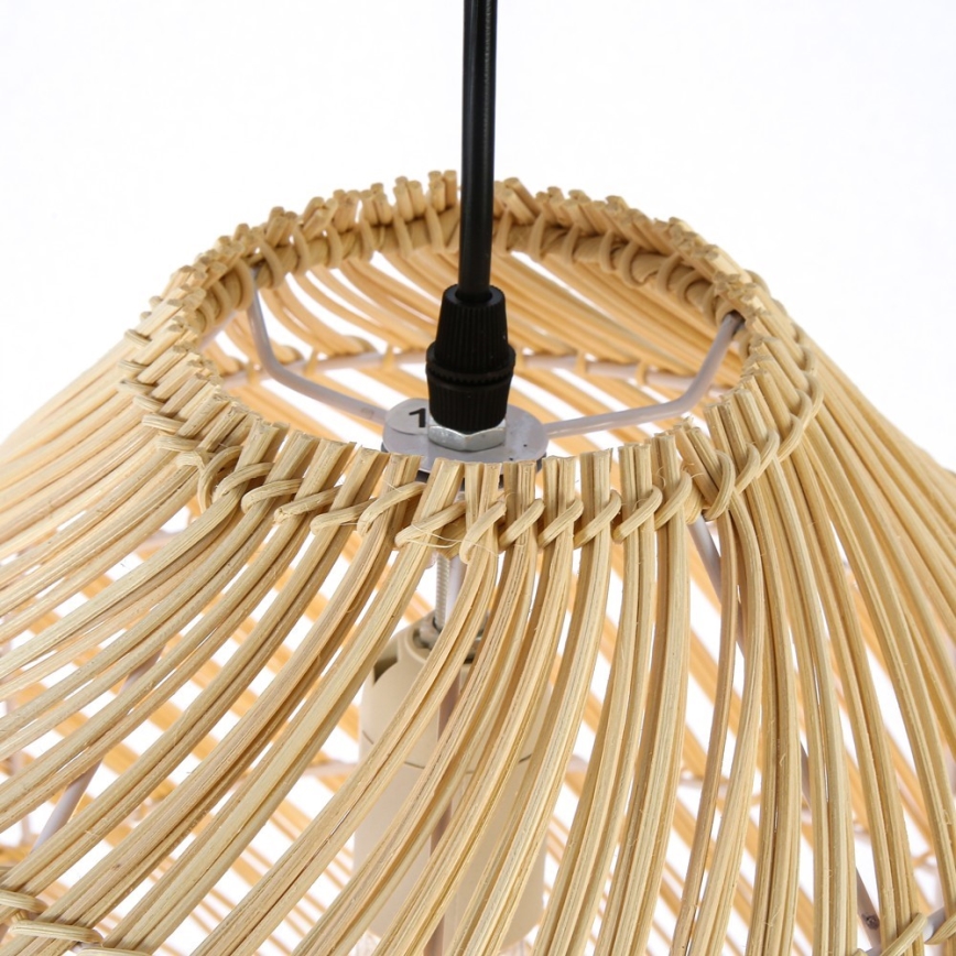 Candeeiro suspenso PELO 1xE27/40W/230V diâmetro 35 cm vime