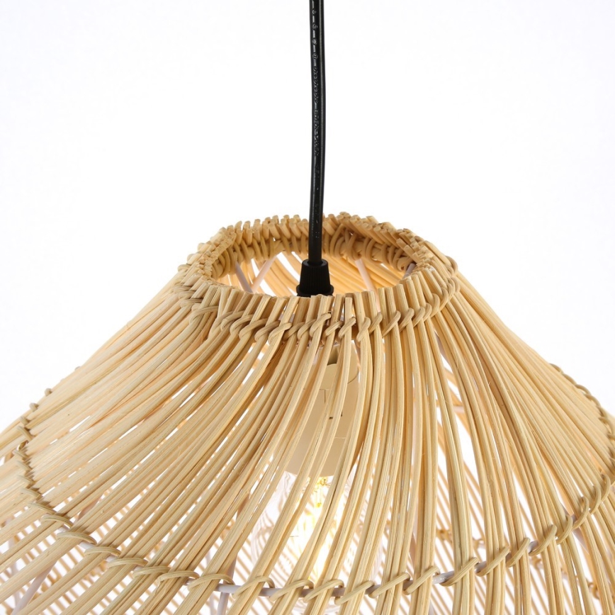 Candeeiro suspenso PELO 1xE27/40W/230V diâmetro 40 cm vime