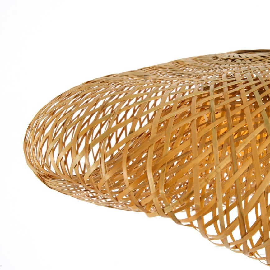 Candeeiro suspenso HILO 1xE27/40W/230V diâmetro 80 cm bambu