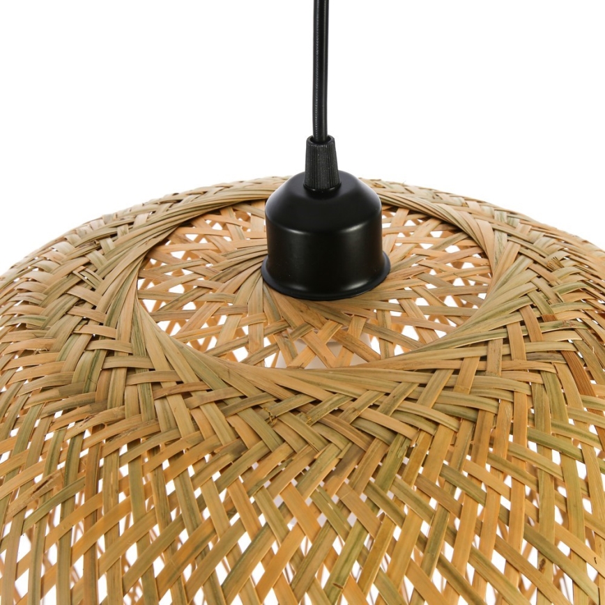 Candeeiro suspenso HILO 1xE27/40W/230V diâmetro 45 cm bambu