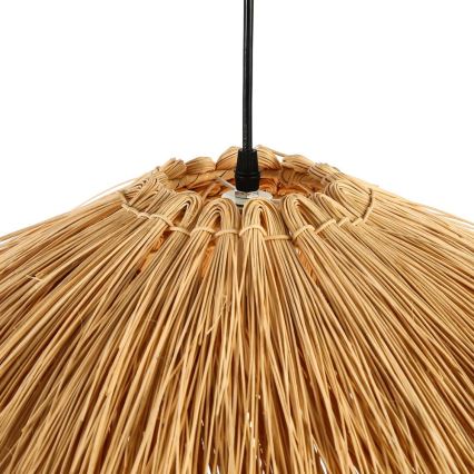 Candeeiro suspenso NATURALEZA 1xE27/40W/230V diâmetro 55 cm vime