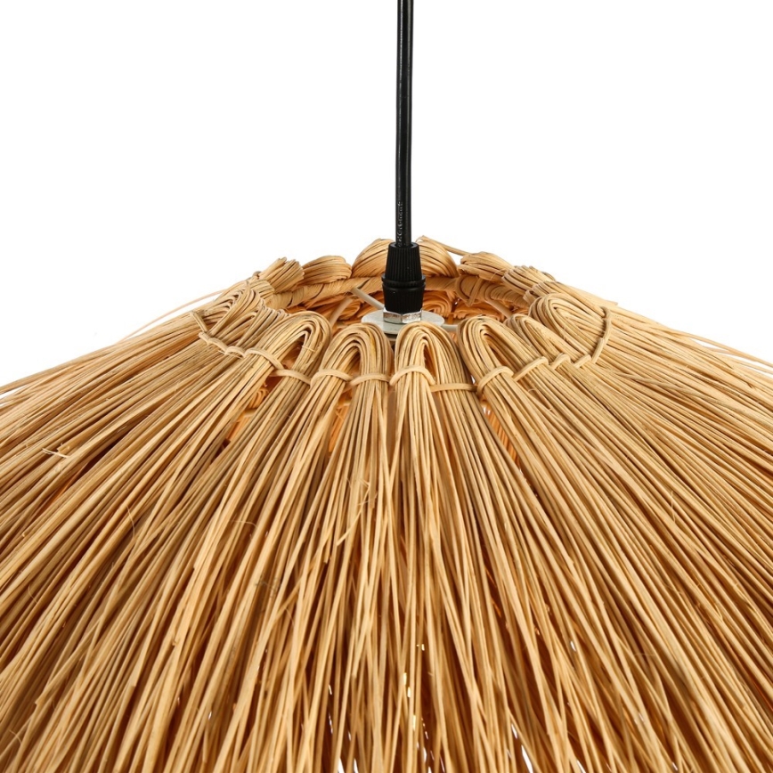 Candeeiro suspenso NATURALEZA 1xE27/40W/230V diâmetro 55 cm vime
