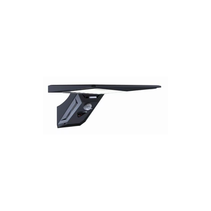 Iluminação solar de parede LED com sensor LED/2,6W/5,5V IP65 1800 mAh preto