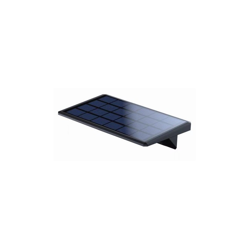 Iluminação solar de parede LED com sensor LED/2,6W/5,5V IP65 1800 mAh preto