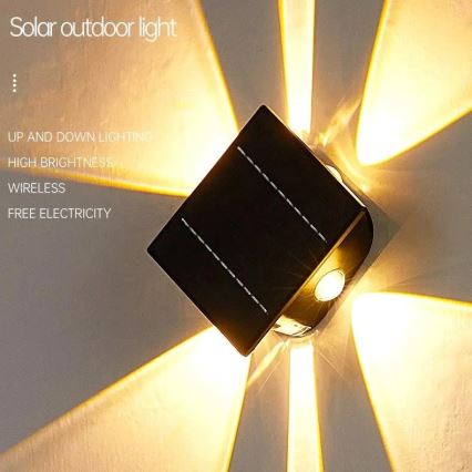 Iluminação solar de parede LED com sensor LED/2W/5V IP54