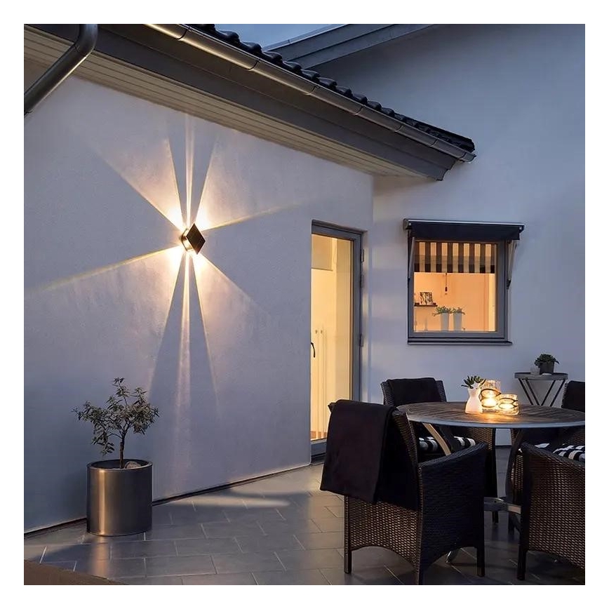 Iluminação solar de parede LED com sensor LED/2W/5V IP54