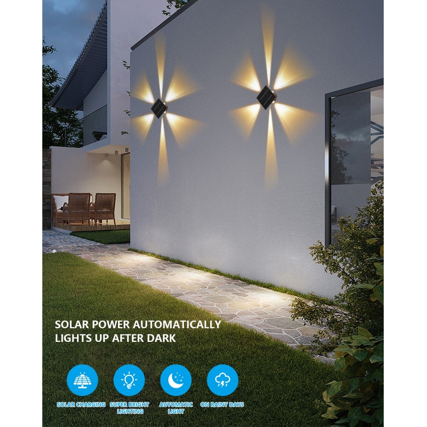 Iluminação solar de parede LED com sensor LED/2W/5V IP54