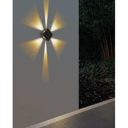 Iluminação solar de parede LED com sensor LED/2W/5V IP54